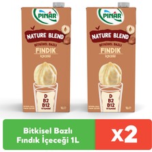 Pınar Nature Blend Bitkisel Bazlı Fındık Içeceği 1 L Vegan Laktozsuz x 2 Adet