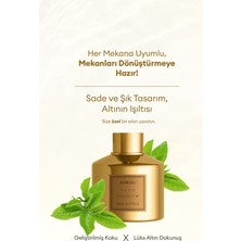 Kundal Parfüm Difüzörü Seçkin Gold Seri  Diffuser Gold Edition 200 ml 2 adet Basil & Citrus