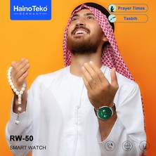 Hainoteko Rw-50 3 Kordonlu Android Ios Uyumlu Amoled Ekran Namaz Hatırlatıcı Tesbih Akıllı Saat