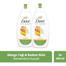 Dove Care By Nature Nemlendirici Duş Jeli Mango Yağı & Badem Özü 450 ml X2