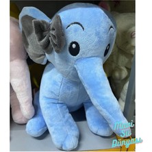 Mavi Su Dünyası Peluş Kurdaleli Nazlı Fil 50 cm - Mavi Su Dünyası