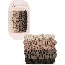 LWJG120 Women's Satin Headbands - Softer Than Silk, Damage-Free Ponytail Headbands | Eucalyptus 6 Pcs (Yurt Dışından)