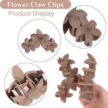 LWJG120 Flower Hair Accessories: 4pcs Matte Feather Hair Clips Women And Girls Strong Fixing Clips (Yurt Dışından)