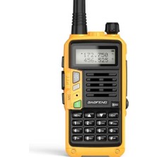 Valkyrie Baofeng Uvs9 Plus 8W 2200MAH Fm Uhf/vhf El Telsiz +Yedek Batarya Sarı