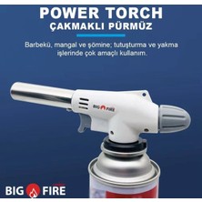 Madfox Big Fire Power Torch Çakmaklı Pürmüz 4 Adet Kartuşlu