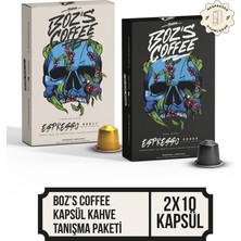 Bozs Coffee Kapsül Kahve 2'li Tanışma Paketi 20 Adet Kapsül Kahve - Nespresso Uyumlu