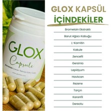 Glox Cap - Bromelain Içeren Enerji Veren Gıda Takviyesi 60 Günlük Kullanım