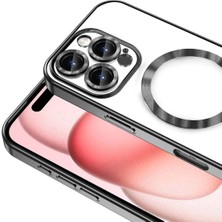 Posso Apple iPhone 16 Pro Uyumlu Kılıf Kamera Lens Korumalı Kenarları Renkli Magsafe Kılıf