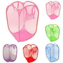 Genel Markalar Oyuncak ve Çamaşır Saklama Selesi Pratik Katlanabilir Çok Amaçlı File Sepet