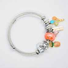Fairydaze Orange Pineapple Charm Bileklik