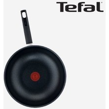 Tekno Trust 1 Simplicity Wok Tava 28 cm Beyaz Teflon Siyah