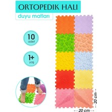 Ortohalı Hayır 10 Modüllü Ortopedik Halı Çocuk Duyu Matları Puzzle Çocuk Masaj Halıları  OH105 Plastik 1+ Ya