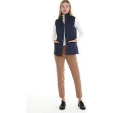 New Outdoor Kadın Warm Yelek Light Navy