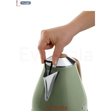 50 Hz / 60 Hz Evrekala Su Isıtıcı Delonghi Kettle Vintage Green New Series -Yetkili Evrekala- 1.7 L