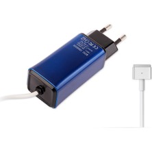 Modanom Apple MacBook 45W-60W Magsafe 2 Mini Adaptör Laptop Şarj Mavi