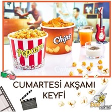 Çok Renkli Popcorn Kovası