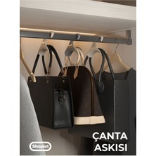 Shopist Gri Çanta Askısı 6 Adet Premium Kalite Plastik 6