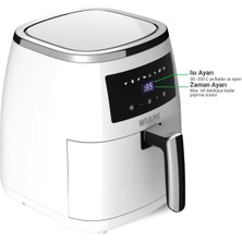 Hava Fritöz Wiami Air Fryer 5 Litre Beyaz Akıllı  545ESERI  50 Hz / 60 Hz Resmi Distribütör Gara