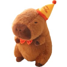 Capybara Ş Dekorasyonu Kı Çocuklar Şkinler Şapkalı 23CM (Yurt Dışından)