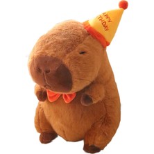 Capybara Ş Dekorasyonu Kı Çocuklar Şkinler Şapkalı 23CM (Yurt Dışından)