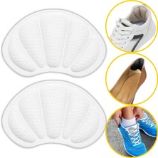İpekbazaar Ayakkabı Vurma Önleyici Siyah Bez Ped, Yapışkanlı Dolgulu Topuk Arkası Koruma Tabanlık, 1 Çift
