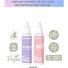 Naturana Doğal Lavanta Suyu 50 ml + Gül Suyu Seyahat Seti 50 ml