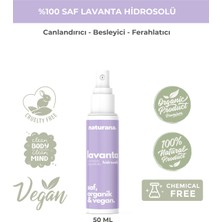 Naturana Doğal Lavanta Suyu Cilt Nem Spreyi Besleyici Body Mist Tonik 50 ml Seyahat Boy