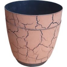 Favilla Mermer Desenli Yuvarlak 14 cm 6'lı Saksı