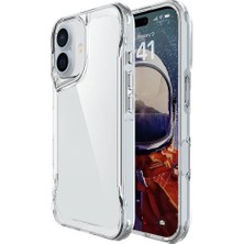 Coolacs Apple iPhone 16 Plus ile Uyumlu Kılıf Airbag Köşeli Üçgen Kamera Tasarımlı Telefon Kılıfı Kapak