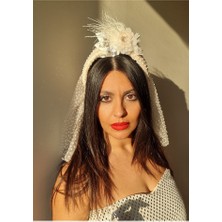 Mialora Couture Özel Tasarım Gelin Duvağı, El Işlemeli Taçlı Duvak, Gelin Duvağı