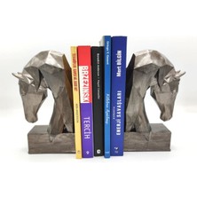Nidage Kitap Tutucu At Figürlü Biblo