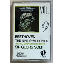 Foot Print Beethoven The Nine Symphonies Sir Georg Solti Kaset (Dönem Foot Print Stüdyo Baskı Kaset)