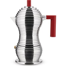 Alessi Pulcina Espresso Kahve Makinesi 20 cm Kırmızı