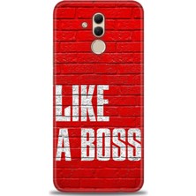 Huawei Mate 20 Lite Kılıf Hd Baskılı - Like A Boss + 9h Nano Ekran Koruyucu