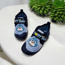 Gezer Tam Ortopedik Kışlık Happy Birds Yumuşak Kaymaz Taban Ev,kreş,anaokulu Panduf