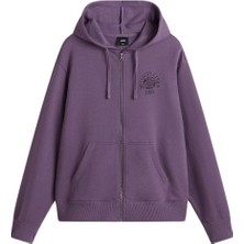 Vans Wellness Blousant Zip Hoodie Kadın Mor Sweatshirt