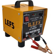 Pro Lefs Akü Şarj Cihazı 12 V 20 Amper 180 Ampere Kadar Şarj