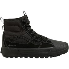 Vans Mte Sk8-Hi Gore-Tex Unisex Siyah Bot Deri Malzeme ile Su Geçirmez Özellik