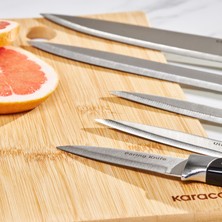 Karaca Mastermaid Siyah 6 Parça Standlı Bıçak Seti