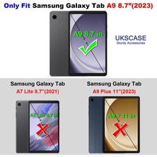 Ukscase Samsung Galaxy Tab A9 8.7 İnç 2023 Uyumlu Sert Temperli Cam Ekran Koruyucu