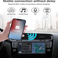 Kablosuz Carplay Adaptörü Wireless Carplay Çevirici, Kablosuz Carplay USB Dongle, Destek Ios 16+ iPad iPhone 12 13 14 15 16 ile Uyumlu SW-GP01