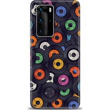 Huawei P40 Pro Kılıf Hd Baskılı - Plaklar + 9h Nano Ekran Koruyucu