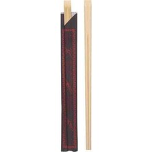 Alenked Shop Bambu Çin Yemek Çubuğu Chopstick Siyah Kılıf 24CM -10 Adet