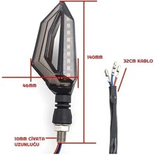 Snr Amerikan Park Modüllü Çift Renk Motosiklet Sinyal LED Takımı 12V Drl Universal