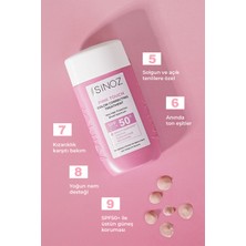 Sinoz Pink Touch Açık Tenlilere Özel Anında Ton Eşitleyici Yüz Bakım Kremi Spf50 - Mineral Güneş Filtresi