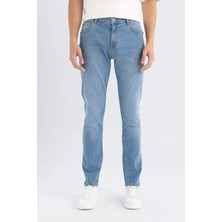 DeFacto Pedro Slim Fit Dar Kalıp Normal Bel Dar Paça Jean Pantolon B3624AX24AU