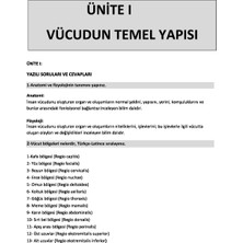 Anatomi ve Fizyoloji Konu Anlatımlı Soru Bankası