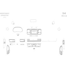 Marscockpitdesign Mercedes Sprinter Konsol-Maun Kaplama 2019 Sonrası