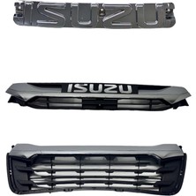 Isuzu Panjur D-Max 22-24 Ön (Nikelaj/Siyah) - Unı-Pjr-110