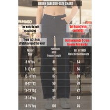 Pantulux Kız Çocuk %100 Pamuk Kargo Cep Yarım Bel Lastikli Wide Leg Haki Yeşil Okul PANTOLONU-PNT-2029